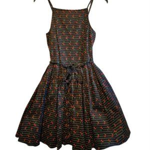Retro Cherry Print Skater Dress